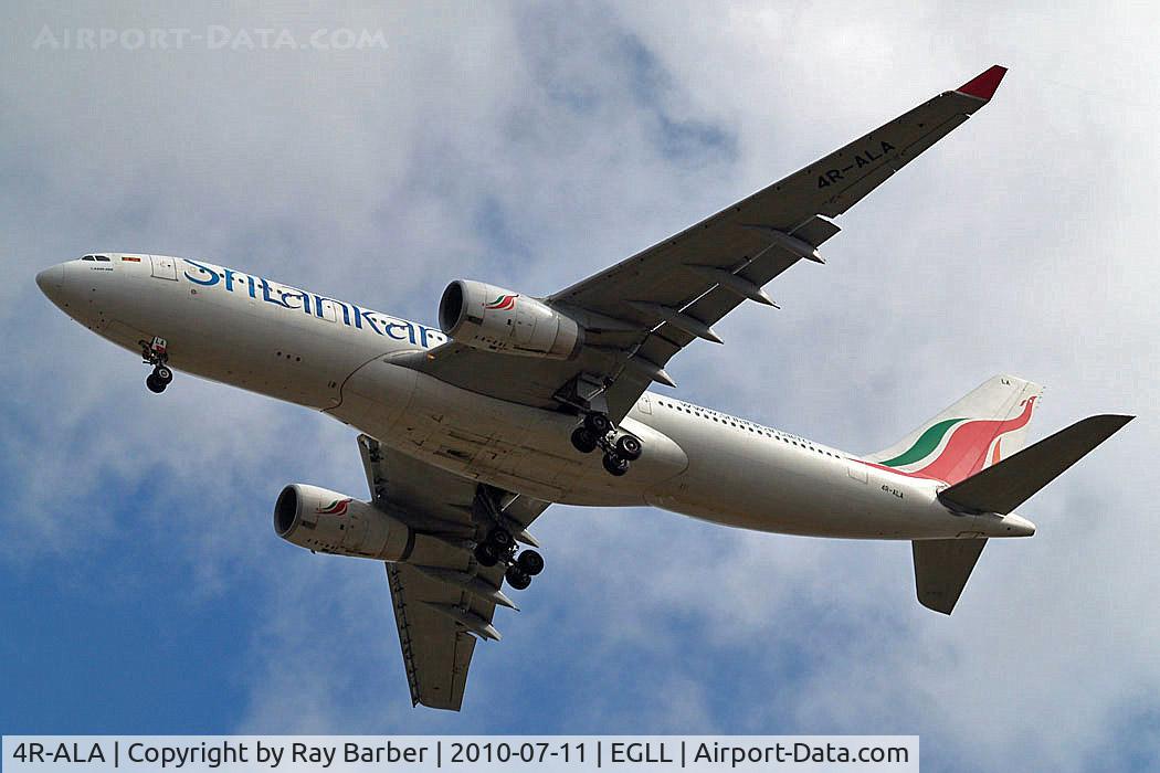 4R-ALA, 1999 Airbus A330-243 C/N 303, Airbus A330-243 [303] (Srilankan) Home~G 11/07/2010. On approach 27R.