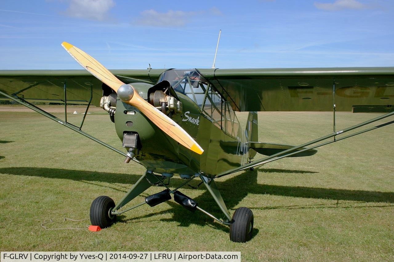 F-GLRV, Piper L-4B Grasshopper C/N 9440, Piper J3C-65, Static display, Morlaix-Ploujean airport (LFRU-MXN) air show in september 2014