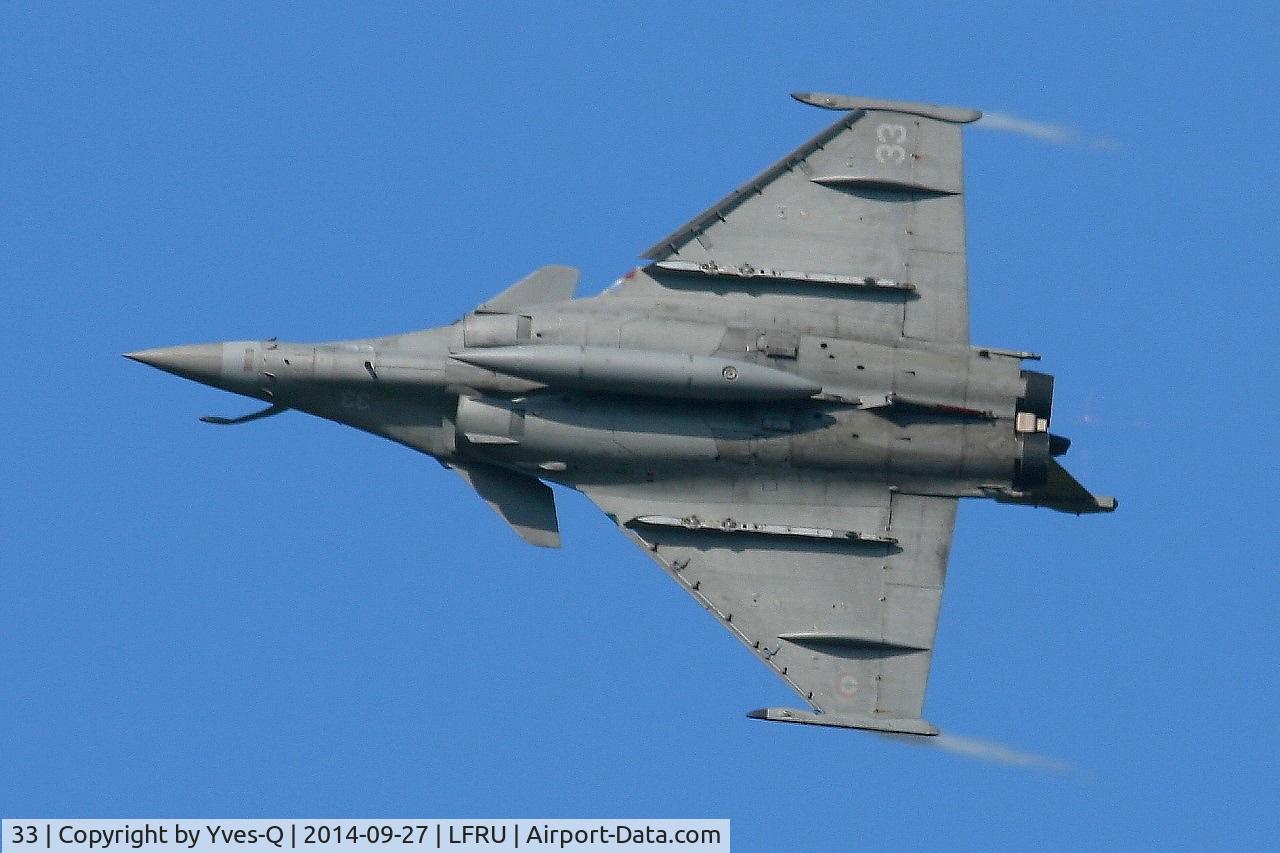 33, Dassault Rafale M C/N 33, French naval aviation Dassault Rafale M, On display, Morlaix-Ploujean airport (LFRU-MXN) air show in september 2014