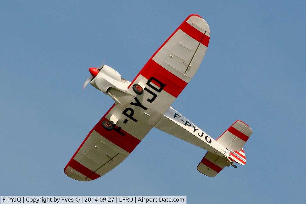 F-PYJQ, 1981 Nicollier HN-433 Menestrel C/N 02, Nicollier HN-433 Menestrel, On display, Morlaix-Ploujean airport (LFRU-MXN) air show in september 2014