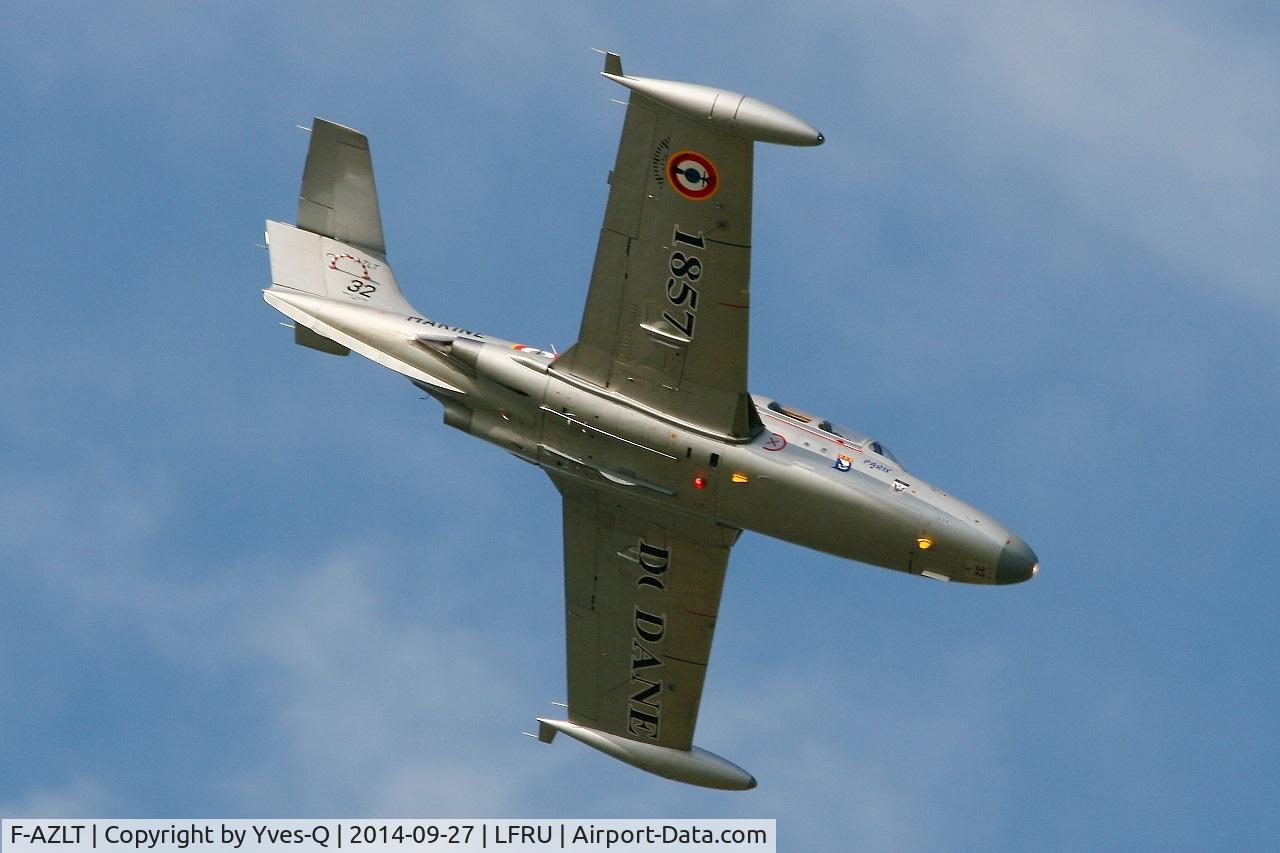 F-AZLT, 1958 Morane-Saulnier MS.760 Paris I C/N 32, Morane-Saulnier MS-760A, Solo display, Morlaix-Ploujean airport (LFRU-MXN) air show in september 2014