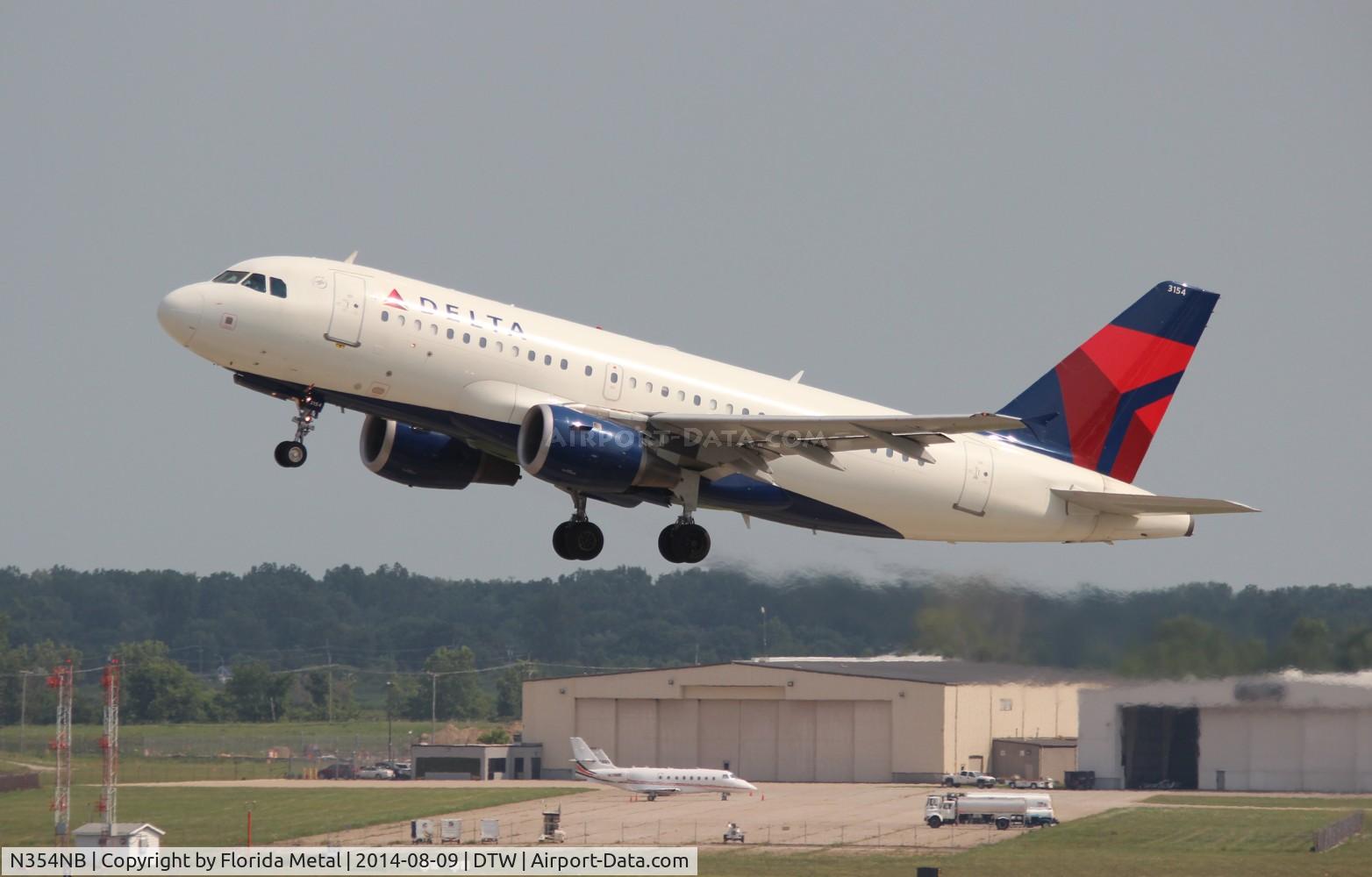 N354NB, 2002 Airbus A319-114 C/N 1833, Delta A319