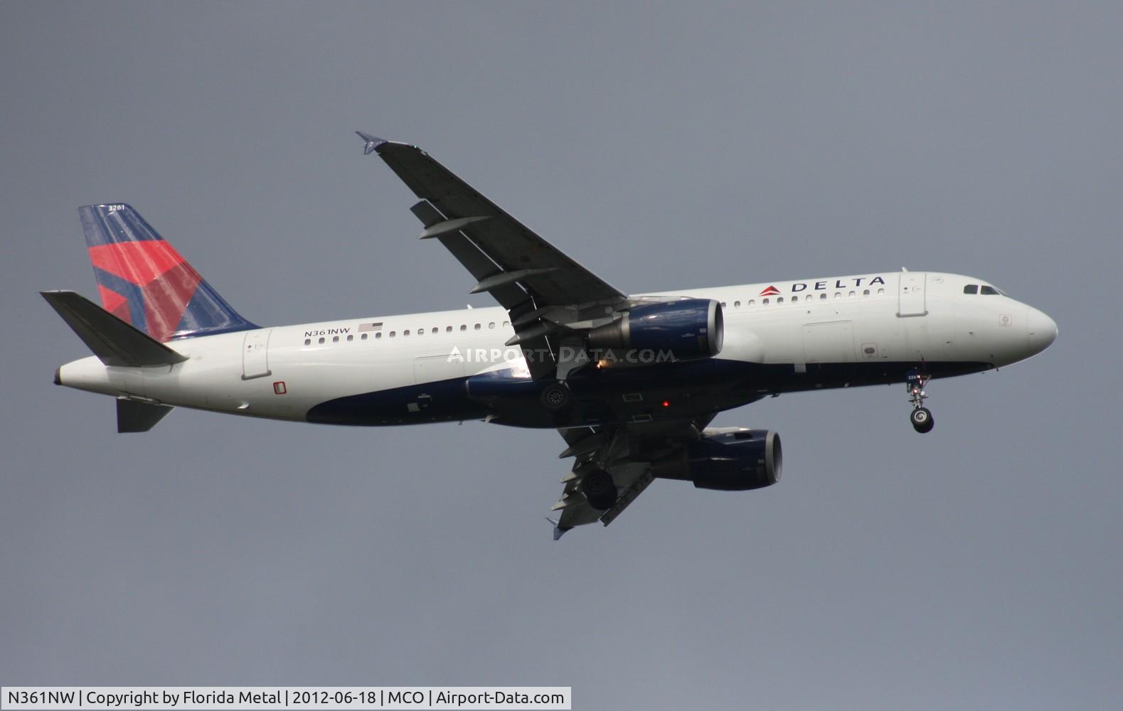 N361NW, 1998 Airbus A320-212 C/N 0907, Delta