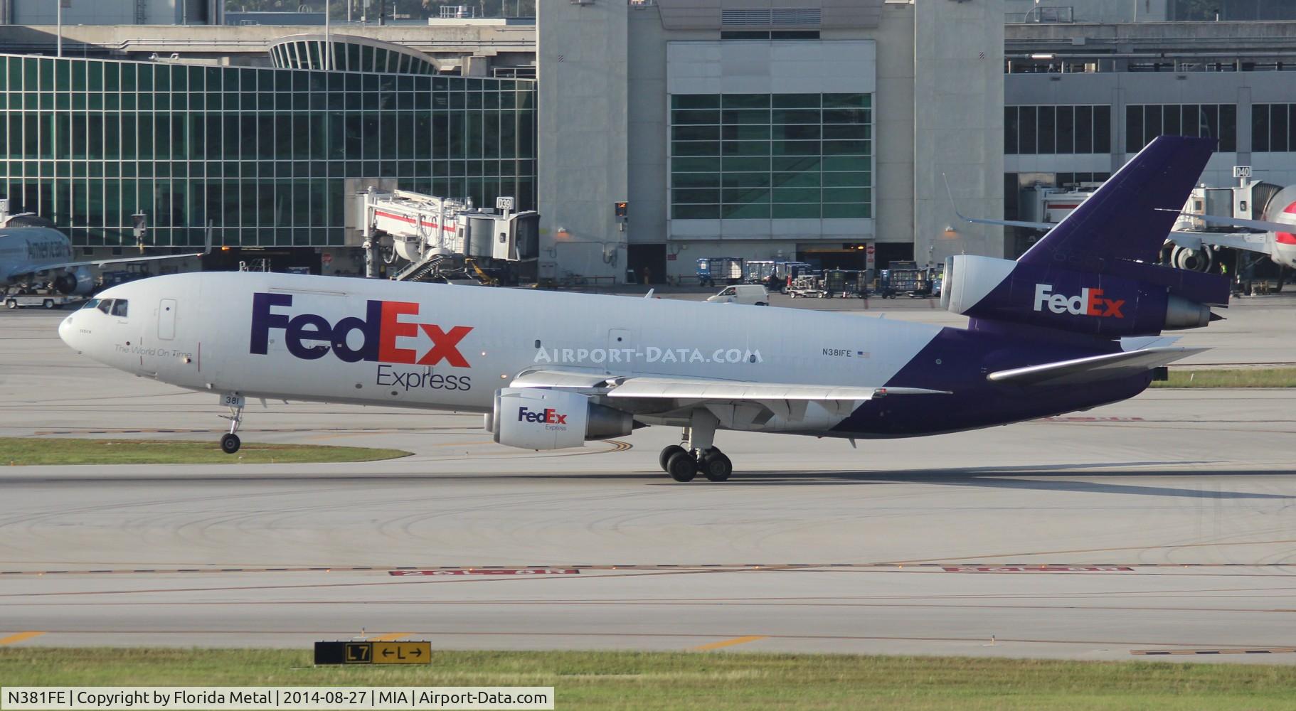N381FE, 1972 McDonnell Douglas MD-10-10F C/N 46615, Fed Ex MD-10-10F