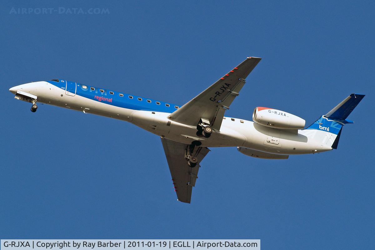G-RJXA, 1999 Embraer EMB-145EP (ERJ-145EP) C/N 145136, Embraer ERJ-145EP [145136] (bmi Regional) Home~G 19/01/2011