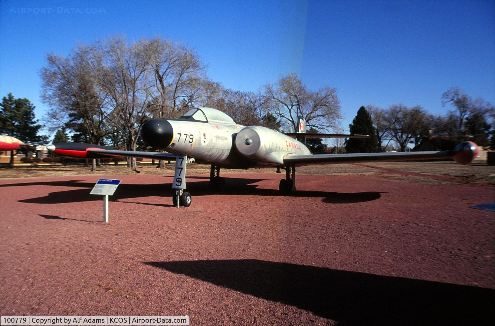 100779, 1970 Avro Canada CF-100 Mk.5 Canuck C/N C-100/5/679, Shown at the museum on Peterson Air Force Base, Colorado Springs, Colorado in 1992.