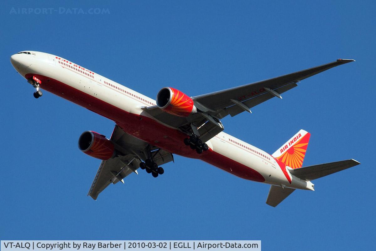 VT-ALQ, 2009 Boeing 777-337/ER C/N 36315, Boeing 777-337ER [36315] (Air India) Home~G 02/03/2010. On approach 27R.