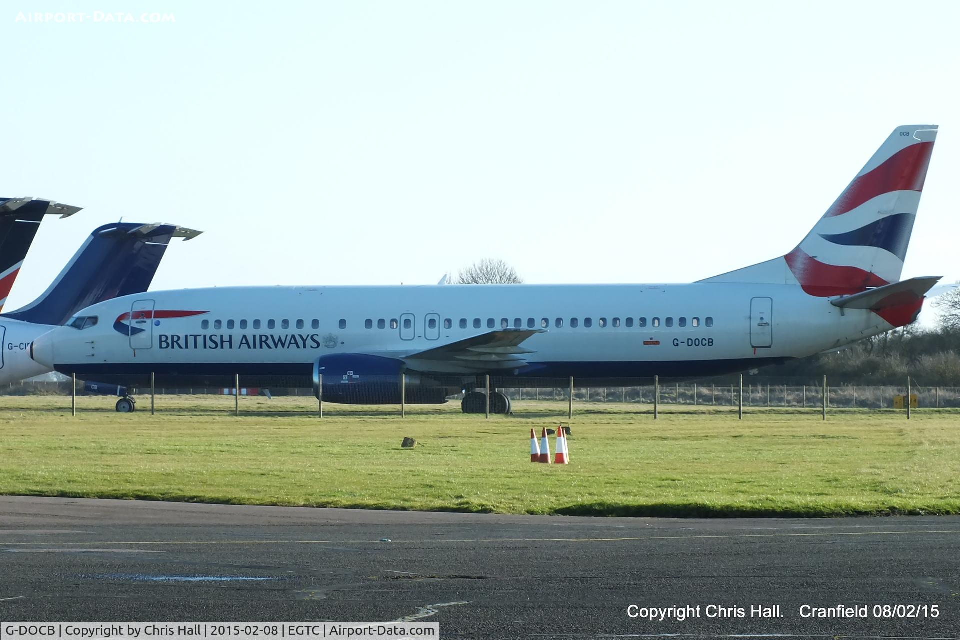G-DOCB, 1991 Boeing 737-436 C/N 25304, stored at Cranfield