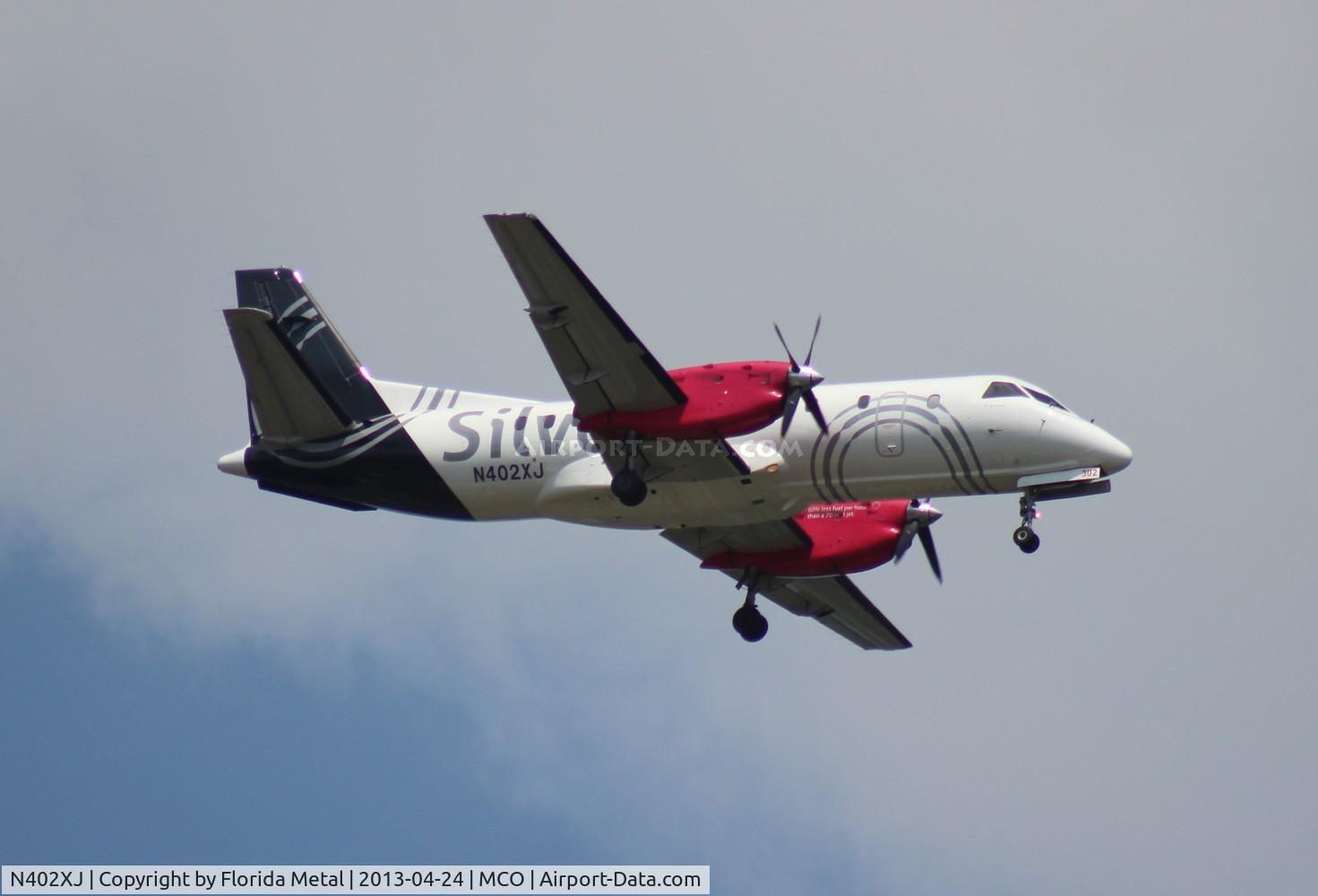 N402XJ, 1996 Saab 340B+ C/N 340B-402, Silver Saab 340