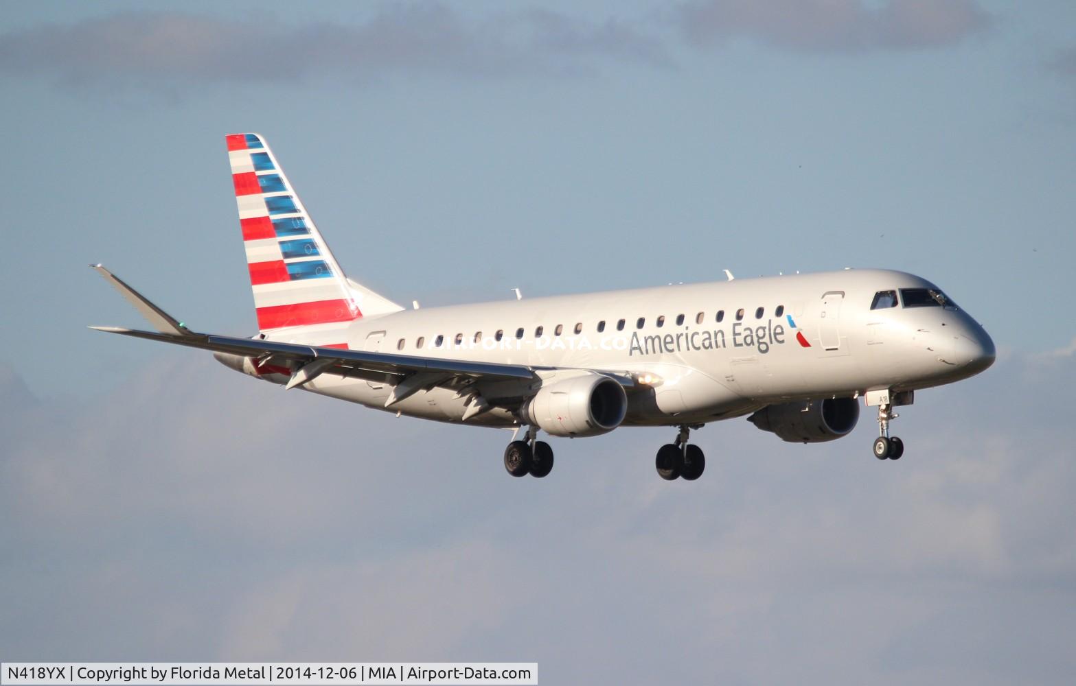 N418YX, 2013 Embraer 175LR (ERJ-170-200LR) C/N 17000383, American Eagle