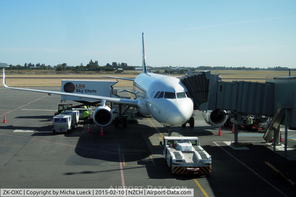 ZK-OXC, 2013 Airbus A320-232 C/N 5847, Getting ready for the flight to AKL.