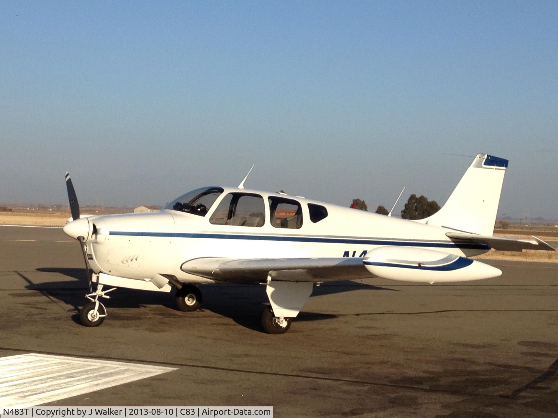 N483T, 1961 Beech 35-A33 Debonair C/N CD-314, At C83, Byron, CA.