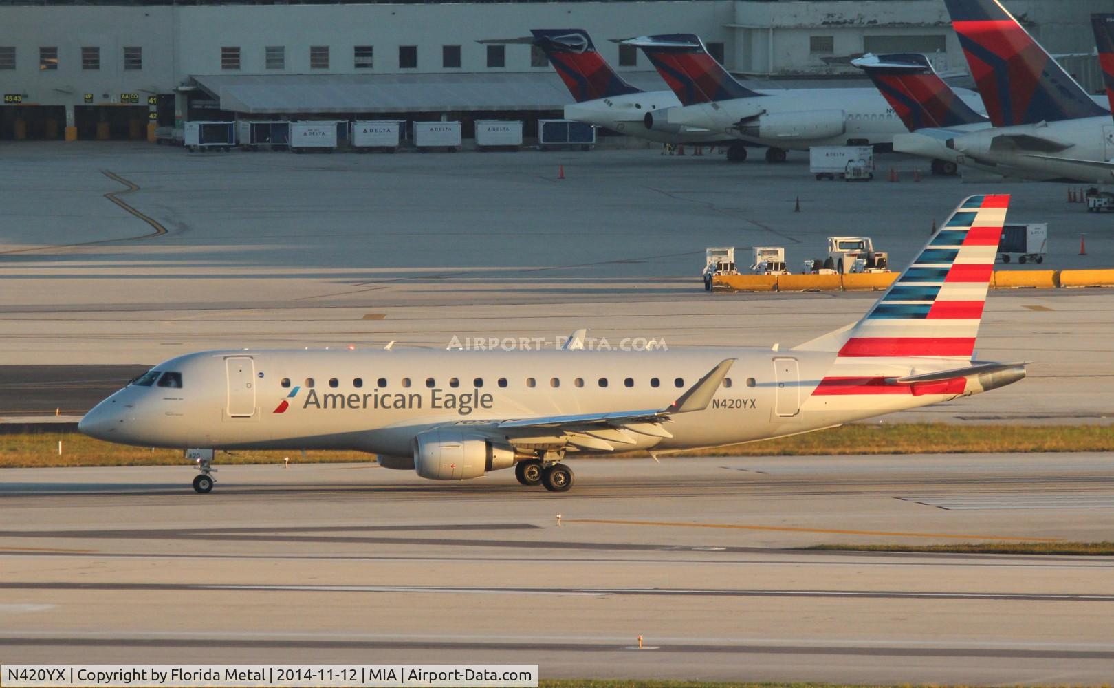 N420YX, 2014 Embraer 175LR (ERJ-170-200LR) C/N 17000385, American Eagle