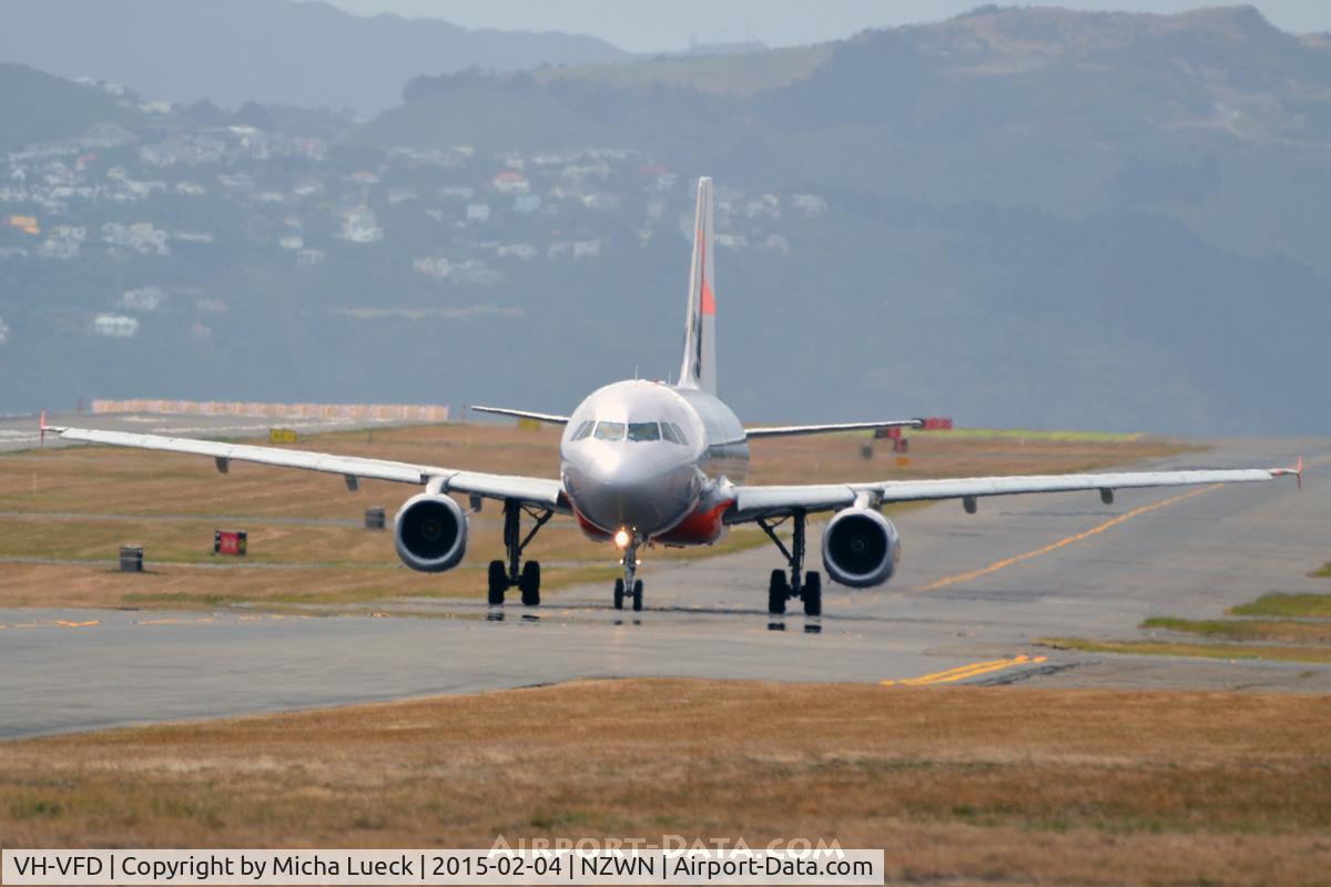 VH-VFD, 2011 Airbus A320-232 C/N 4922, At Wellington
