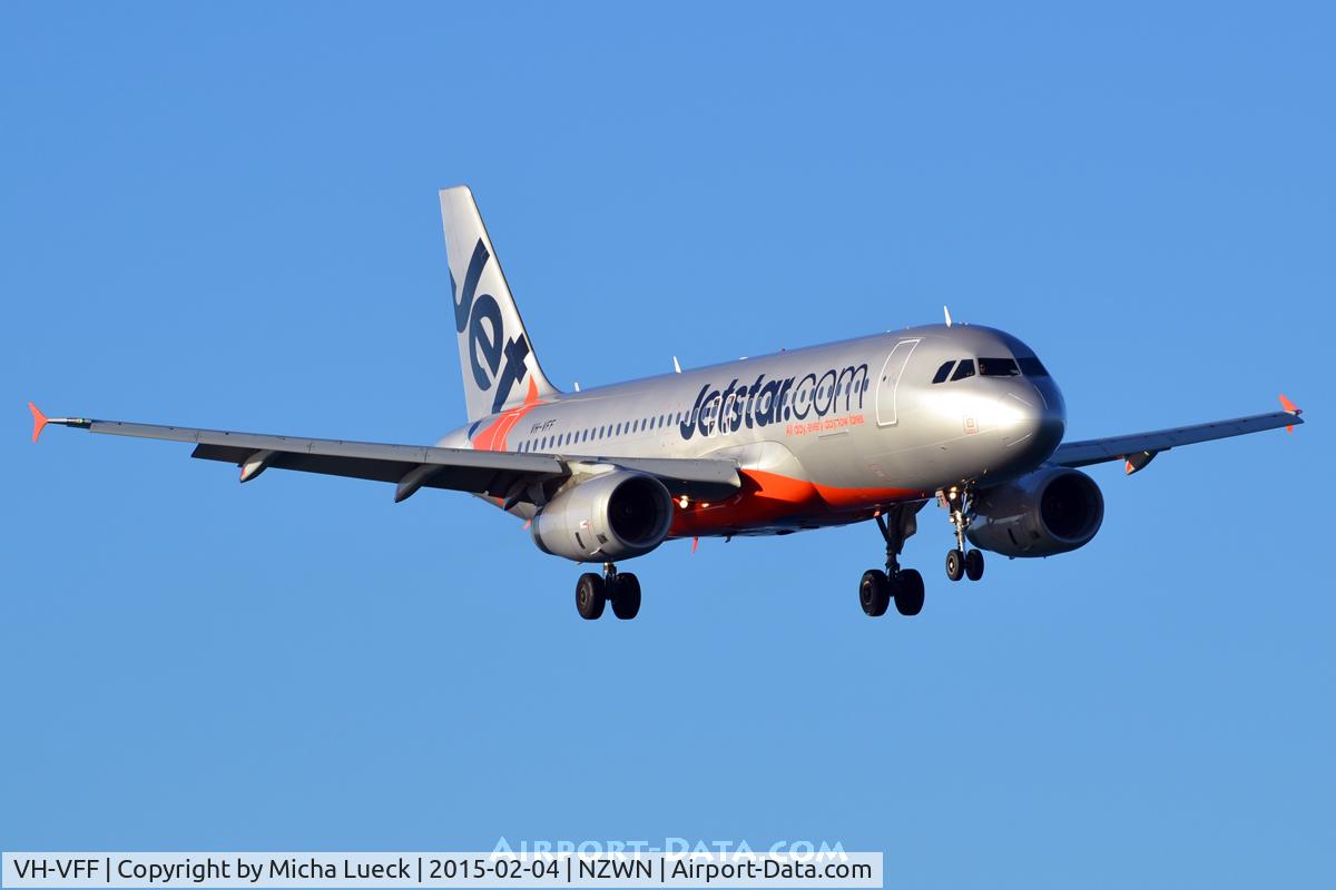 VH-VFF, 2012 Airbus A320-232 C/N 5039, At Wellington