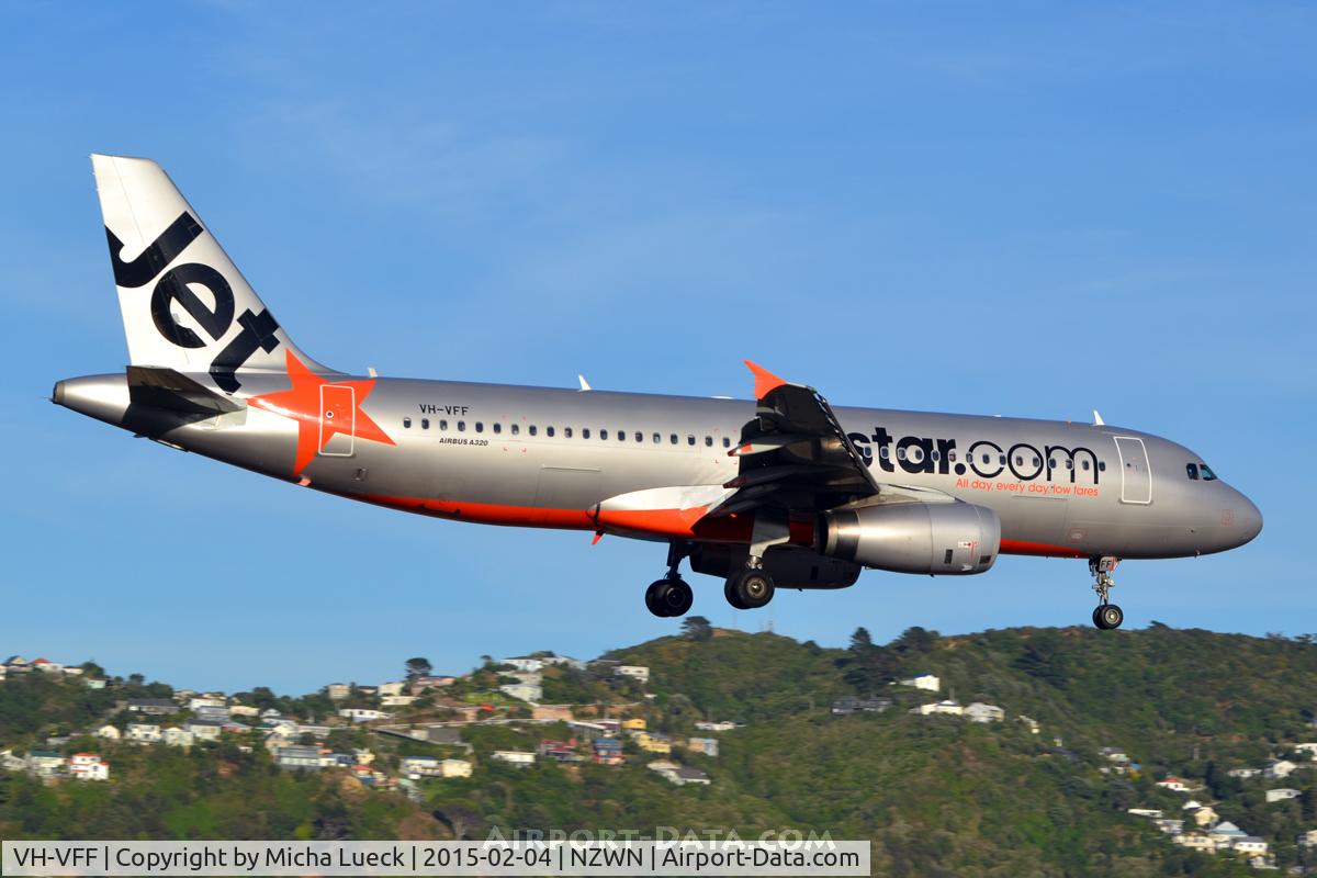 VH-VFF, 2012 Airbus A320-232 C/N 5039, At Wellington