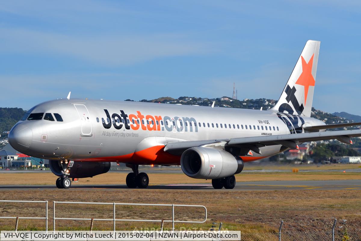 VH-VQE, 2008 Airbus A320-232 C/N 3495, At Wellington