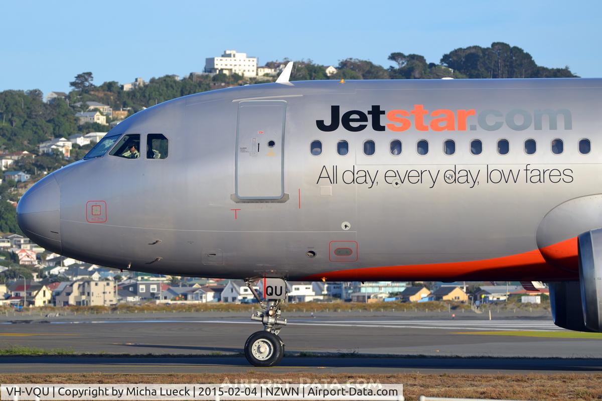 VH-VQU, 2005 Airbus A320-232 C/N 2455, At Wellington