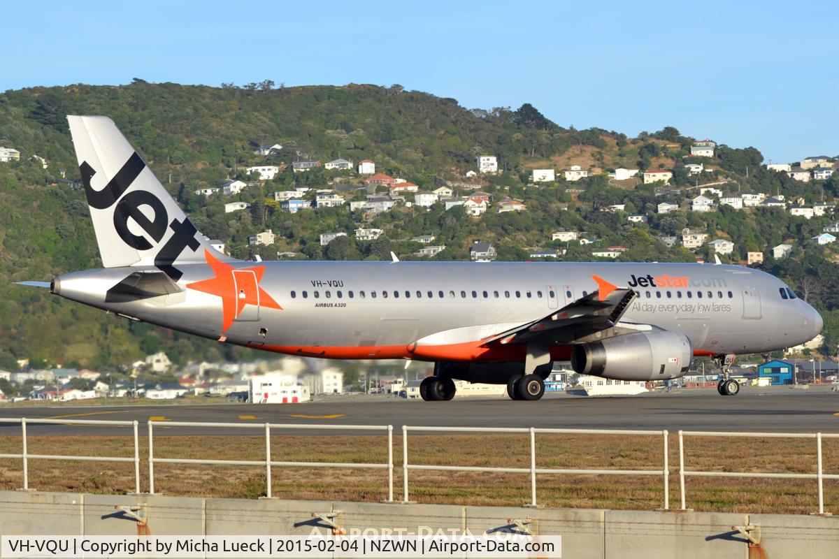 VH-VQU, 2005 Airbus A320-232 C/N 2455, At Wellington