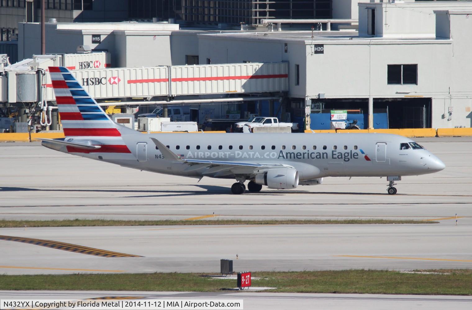 N432YX, 2014 Embraer 175LR (ERJ-170-200LR) C/N 17000415, Eagle E175