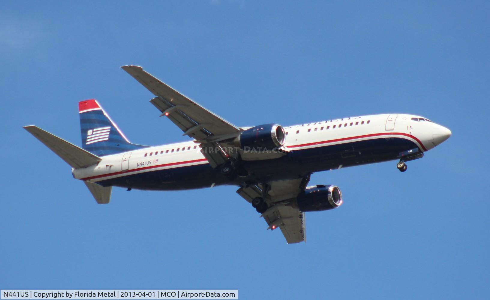 N441US, 1990 Boeing 737-4B7 C/N 24812, USAirways 737-400