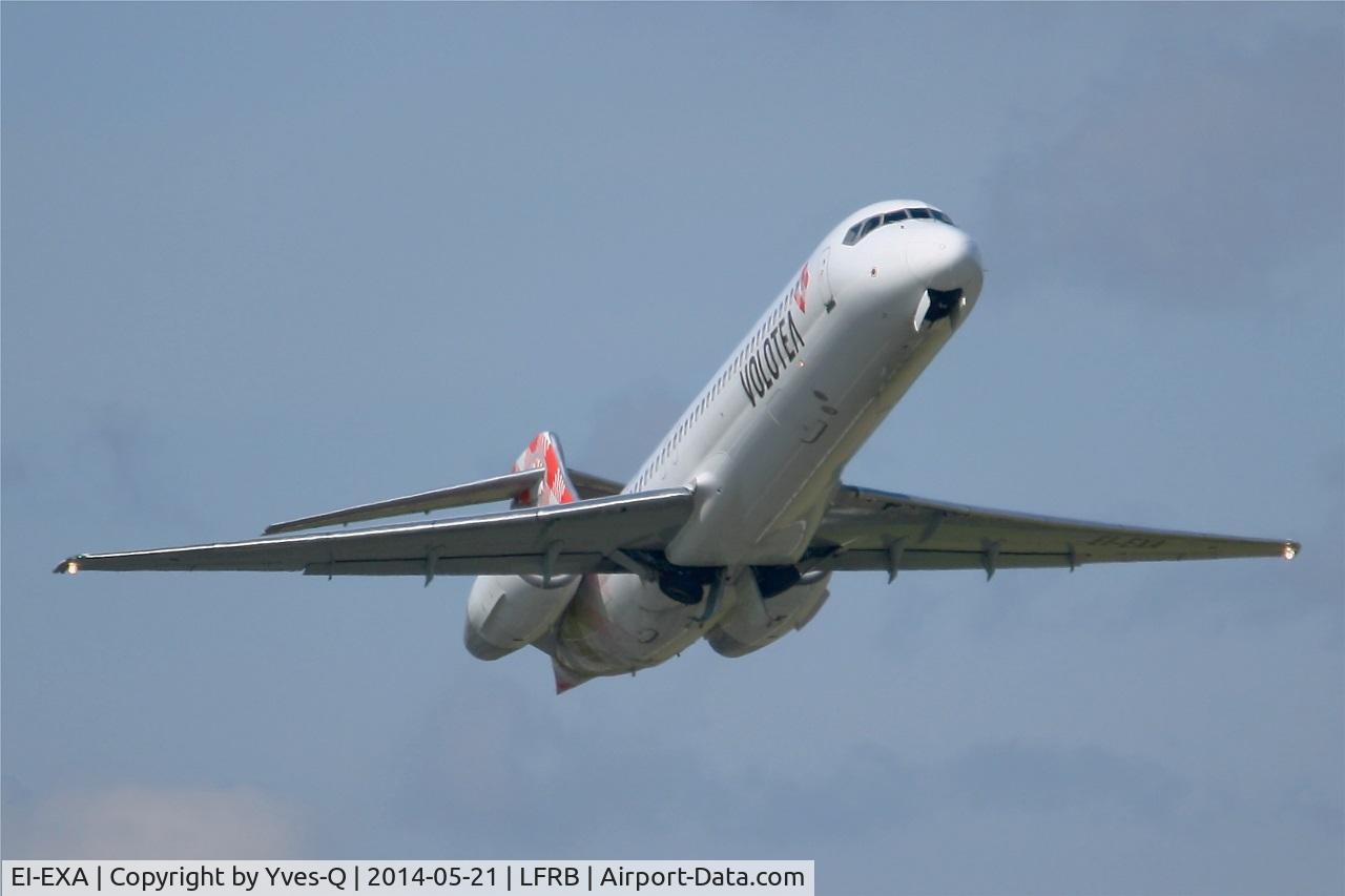 EI-EXA, 2003 Boeing 717-2BL C/N 55172, Boeing 717-2BL, Take off rwy  07R, Brest-Bretagne Airport (LFRB-BES)
