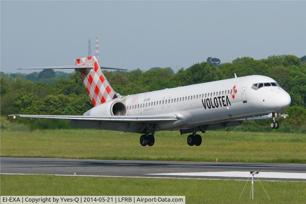EI-EXA, 2003 Boeing 717-2BL C/N 55172, Boeing 717-2BL, Landing rwy  07R, Brest-Bretagne Airport (LFRB-BES)