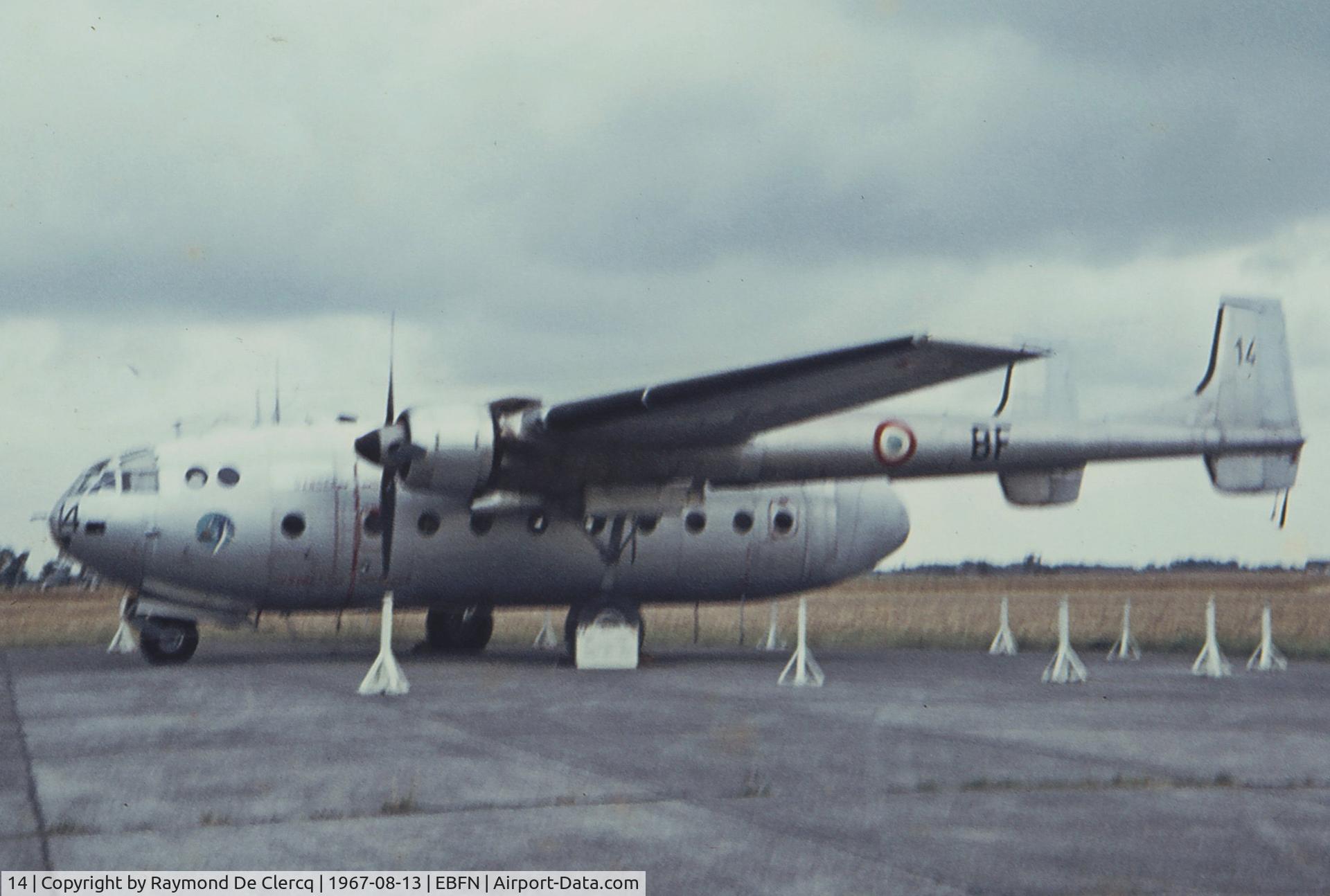 14, Nord N-2501 Noratlas C/N 14, Koksijde airshow 1967.