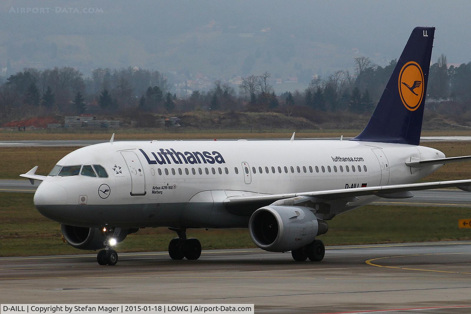 D-AILL, 1997 Airbus A319-114 C/N 689, Lufthansa Airbus A319-100 @GRZ