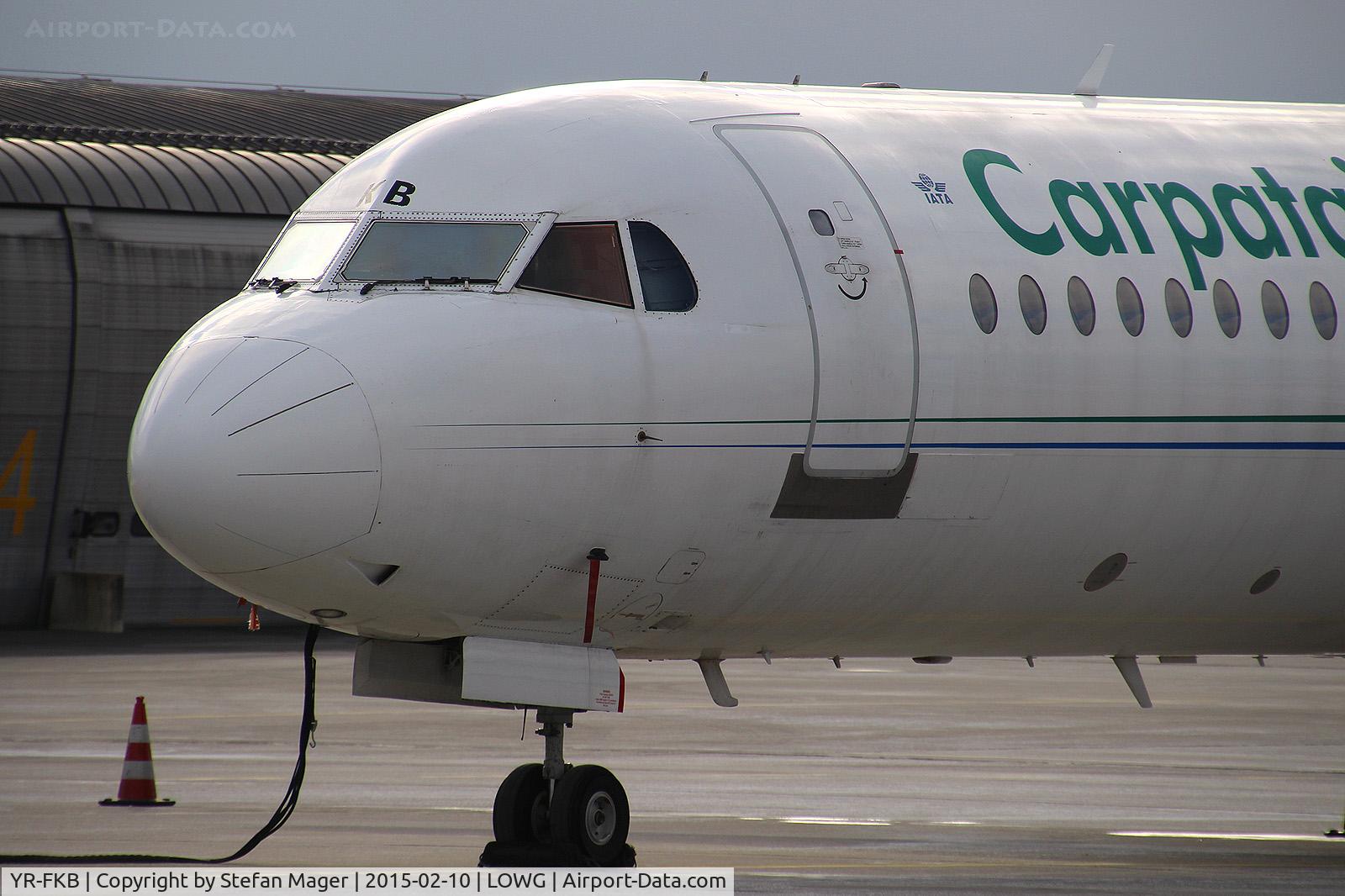 YR-FKB, 1991 Fokker 100 (F-28-0100) C/N 11369, Carpatair Fokker 100 @GRZ