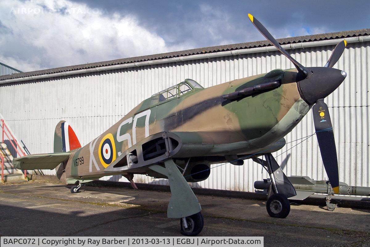 BAPC072, Hawker Hurricane Replica C/N BAPC.072, Hawker Hurricane (replica) (Unknown) Staverton~G 13/O3/2013