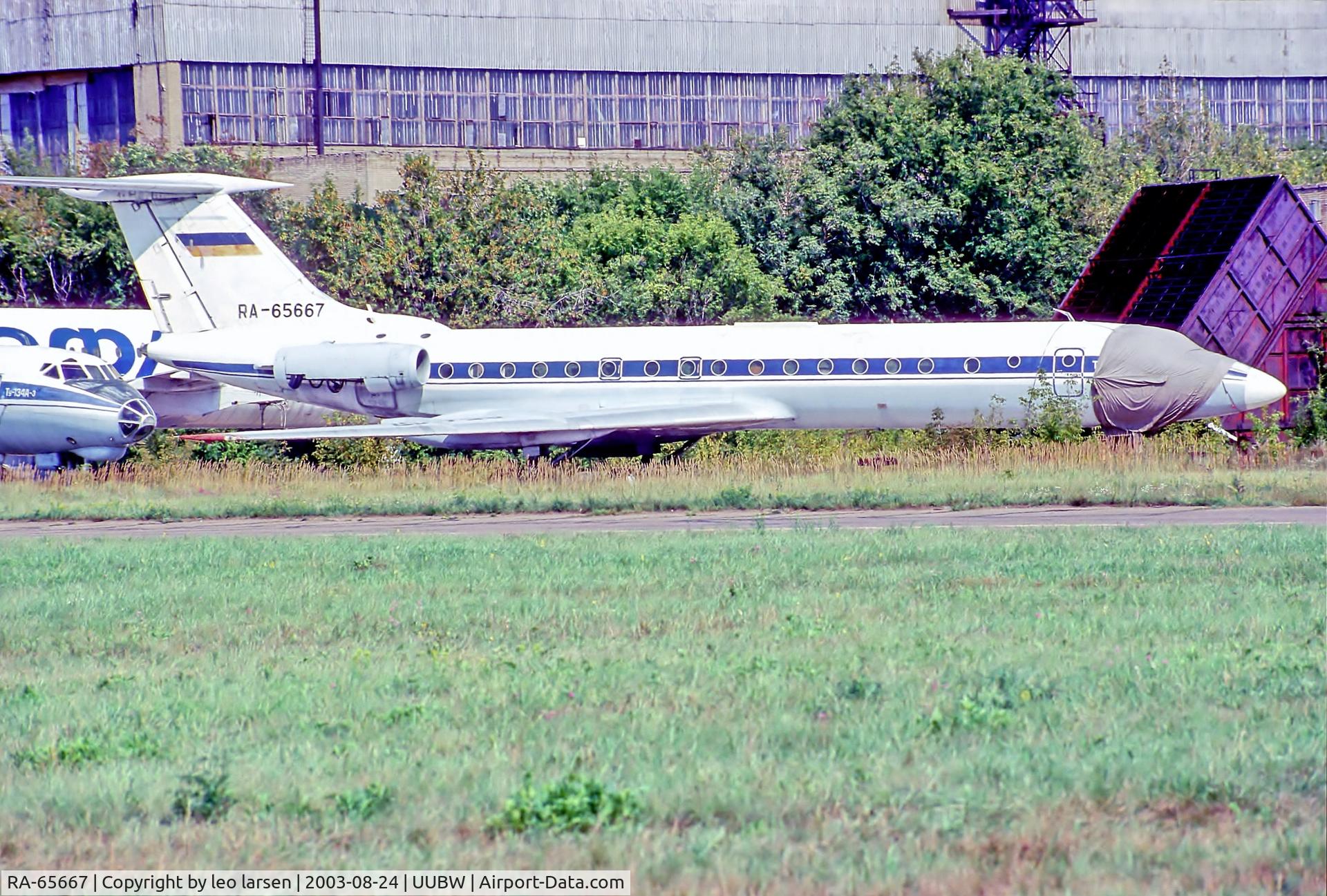 RA-65667, 1971 Tupolev Tu-134A C/N 1351207, Zhukovsky Moscow 24.8.03
