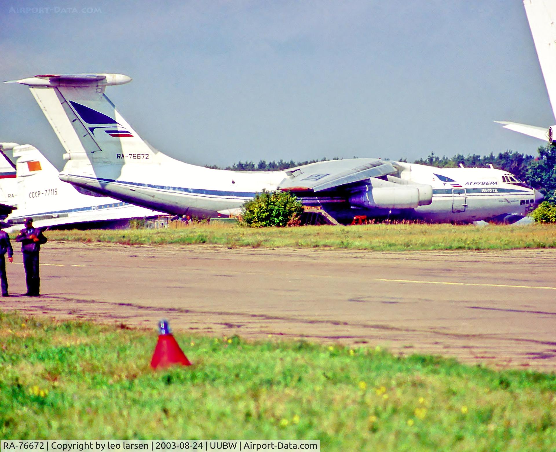 RA-76672, 1986 Ilyushin Il-76TD C/N 0063466981, Zhukovsky Moscow 24.8.03
