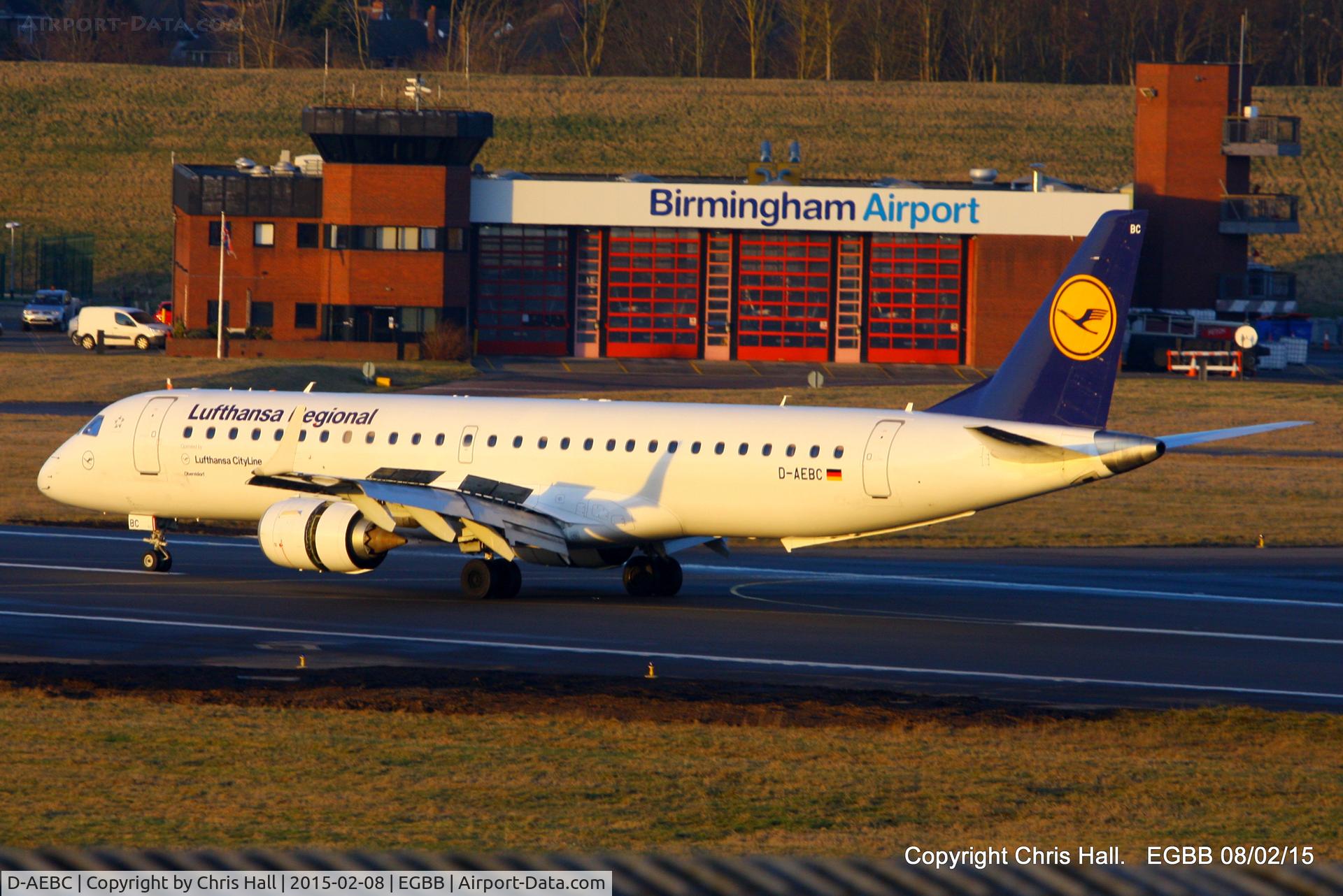 D-AEBC, 2009 Embraer 195LR (ERJ-190-200LR) C/N 19000320, Lufthansa CityLine