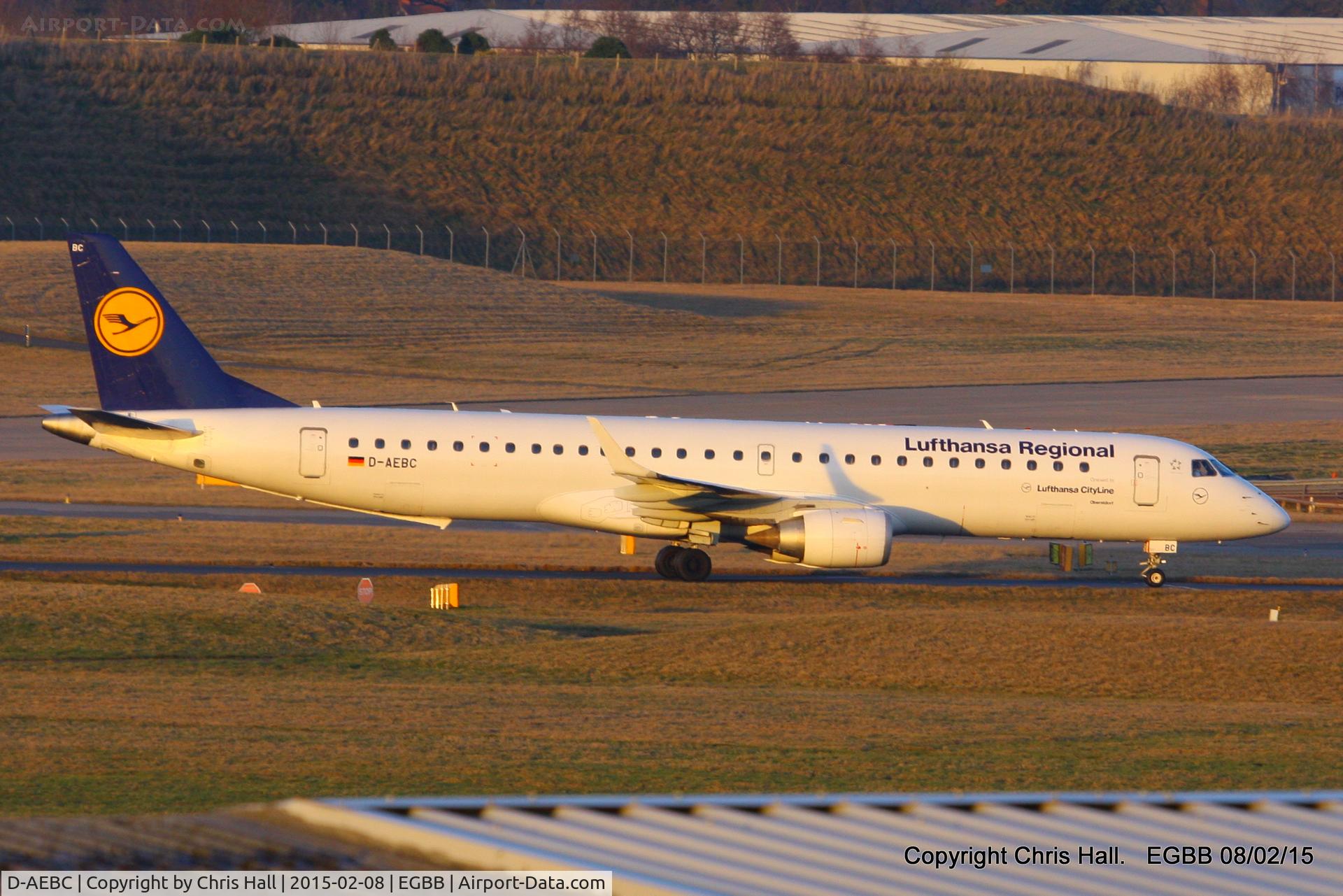 D-AEBC, 2009 Embraer 195LR (ERJ-190-200LR) C/N 19000320, Lufthansa CityLine