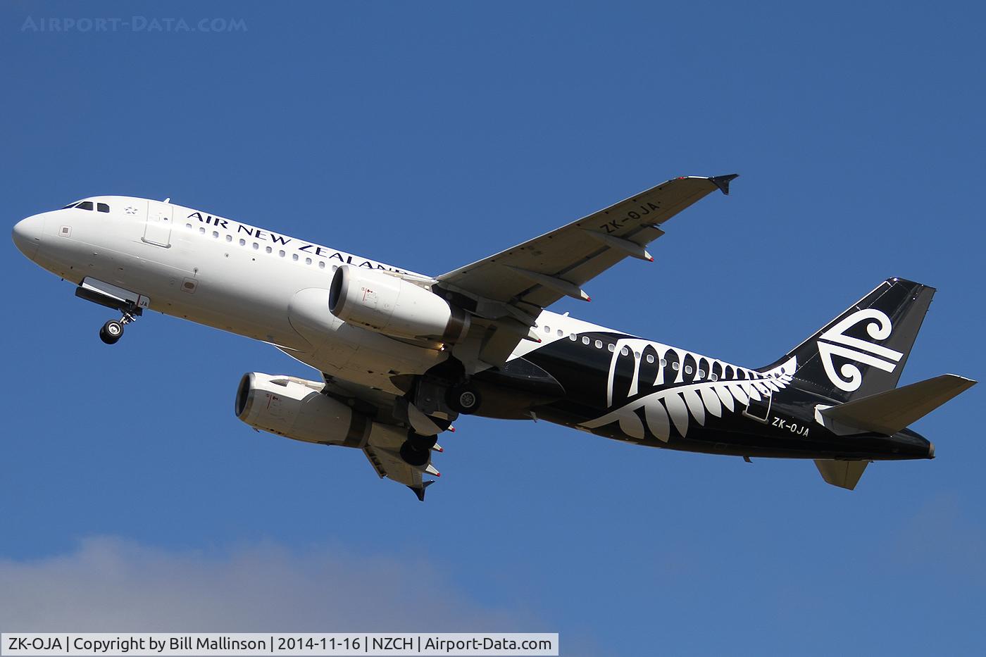 ZK-OJA, 2003 Airbus A320-232 C/N 2085, away from 02