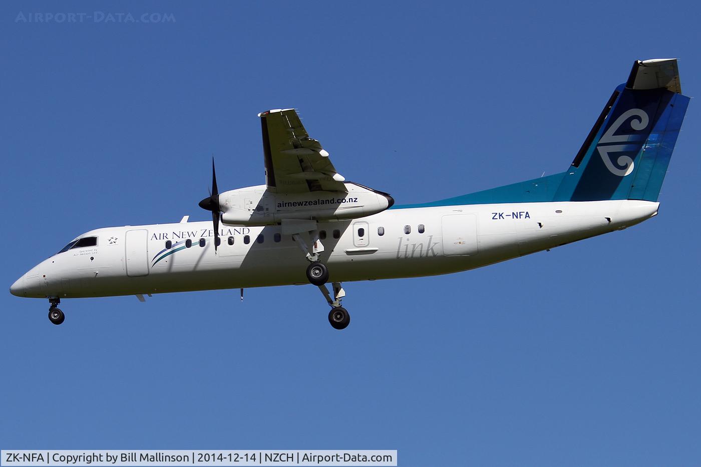 ZK-NFA, 2008 De Havilland Canada DHC-8-311 Dash 8 C/N 659, finals to 02