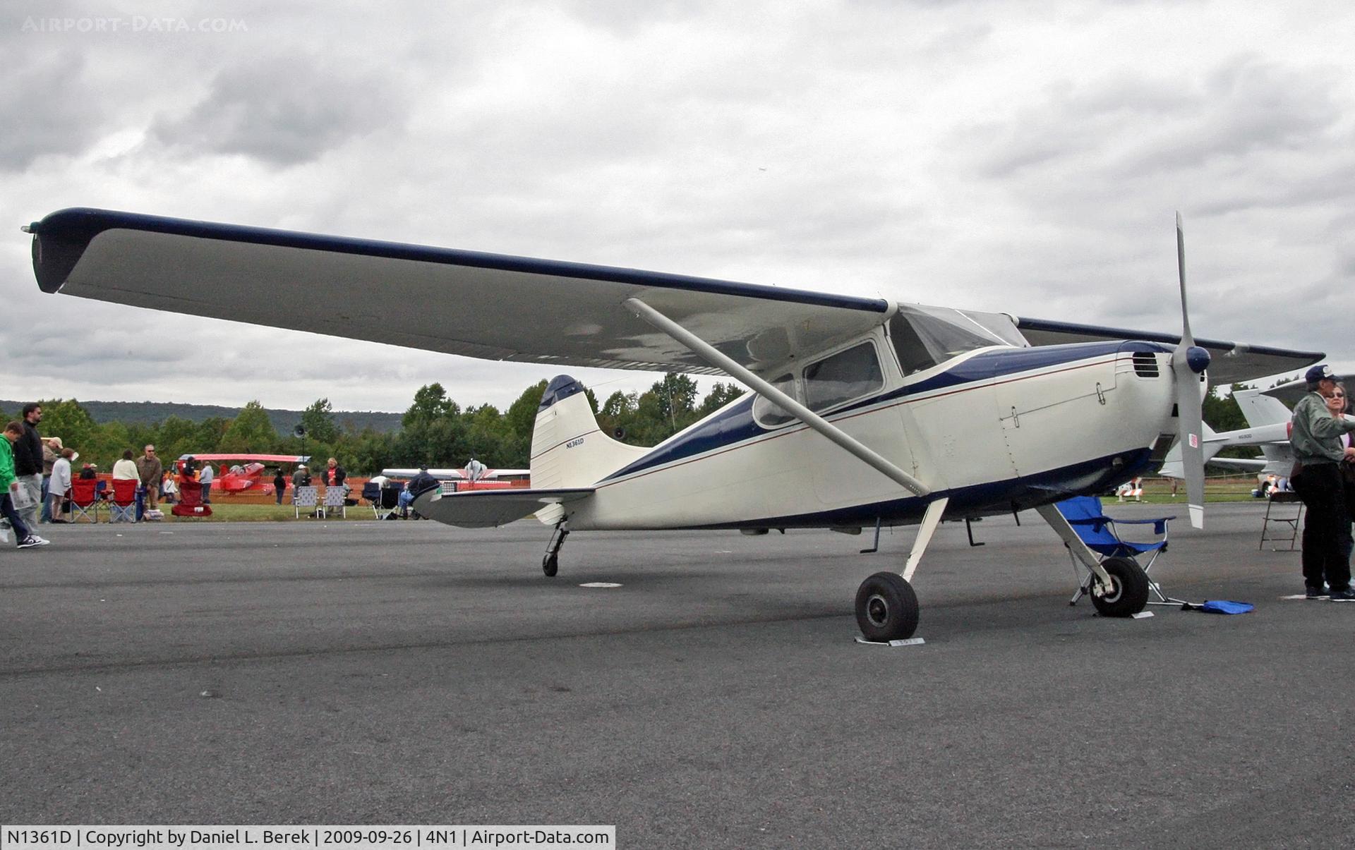 N1361D, 1951 Cessna 170A C/N 20107, This very nice 1951 Cessna 170 was on static display at the 2009 Greenwood Lake Airport Airshow.