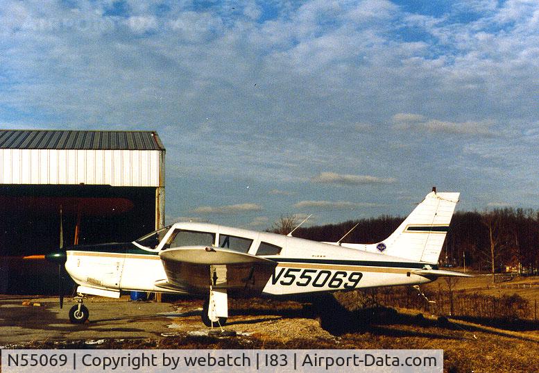 N55069, 1973 Piper PA-28R-200 C/N 28R-7335177, Airforce Officers Club paint scheme prior to 1989 @ Salem, IN