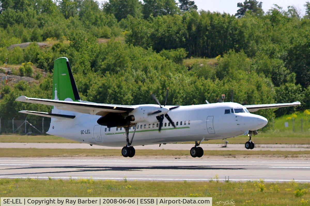 SE-LEL, 1987 Fokker 50 C/N 20110, Fokker F-50 [20110] (Skyways) Stockholm-Bromma~SE 06/06/2008