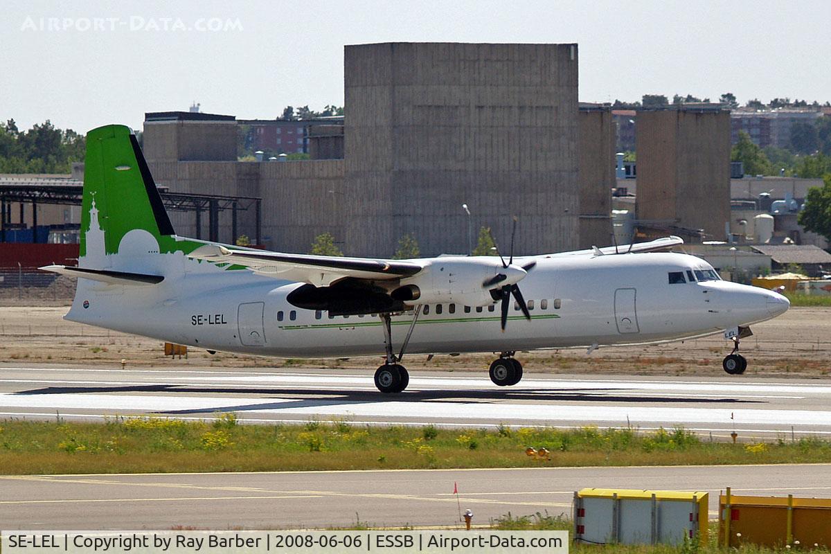 SE-LEL, 1987 Fokker 50 C/N 20110, Fokker F-50 [20110] (Skyways) Stockholm-Bromma~SE 06/06/2008