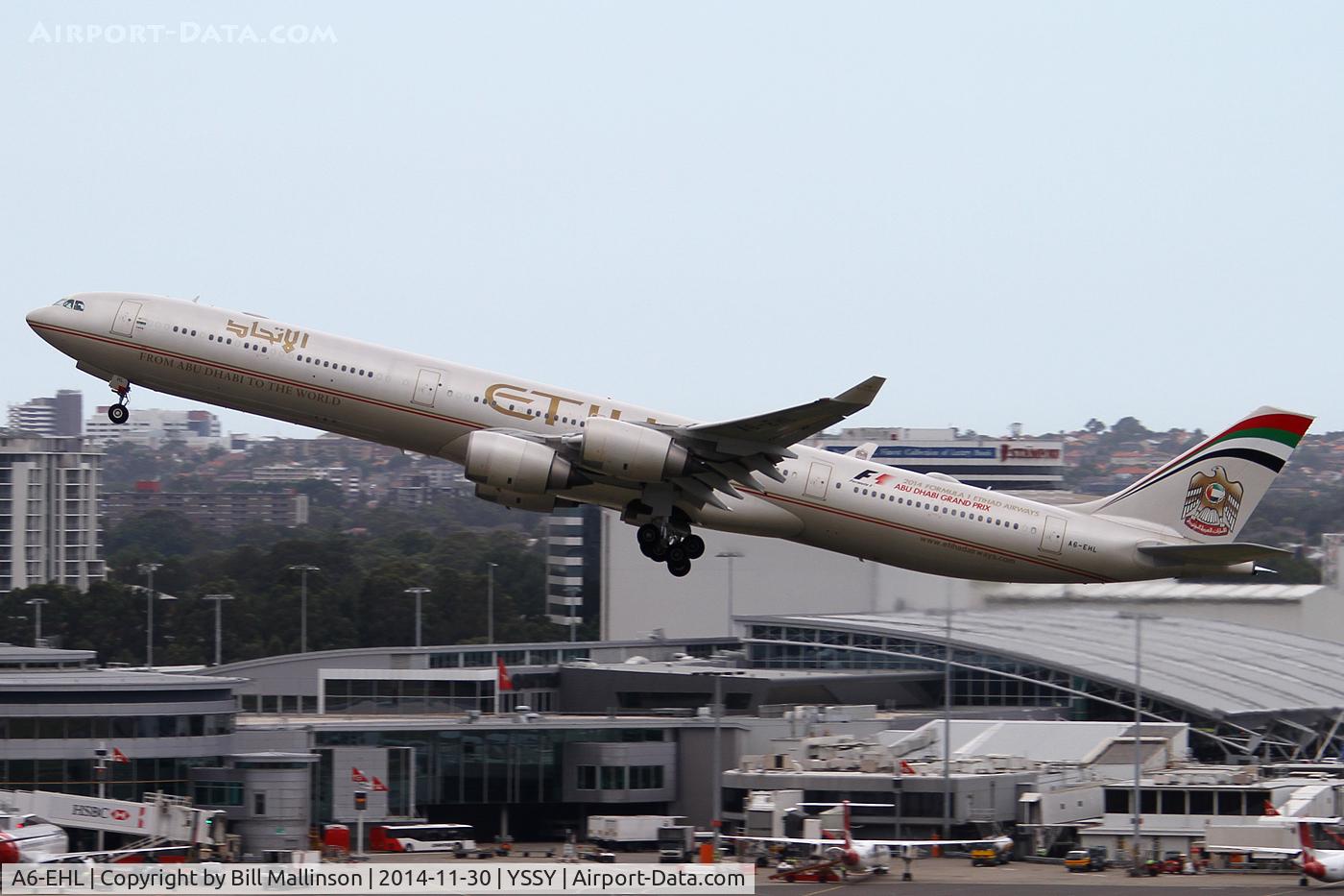 A6-EHL, 2009 Airbus A340-642X C/N 1040, away home to AUH