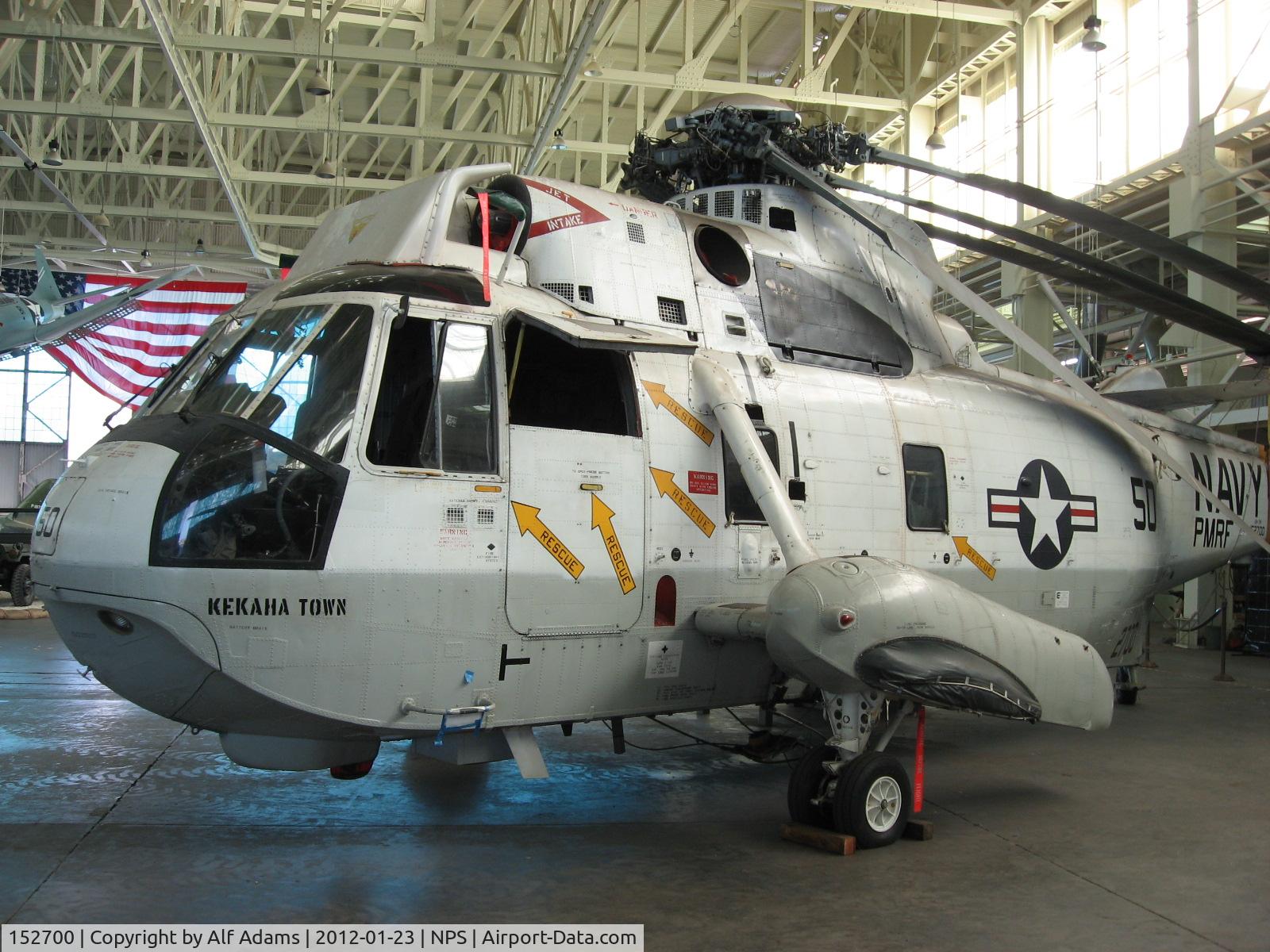 152700, 1967 Sikorsky UH-3H Sea King C/N 61356, Displayed at the Pacific Aviation Museum, Honolulu, Hawaii in 2012.