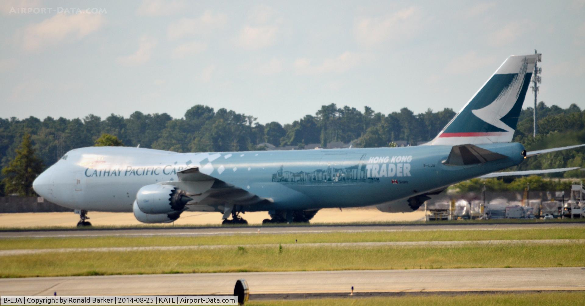 B-LJA, 2011 Boeing 747-867F/SCD C/N 39238, Taxi Atlanta