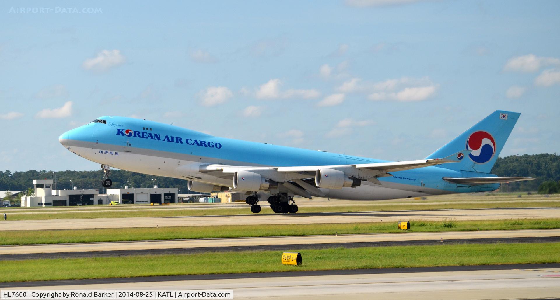HL7600, 2004 Boeing 747-4B5F/SCD C/N 33945, Takeoff Atlanta