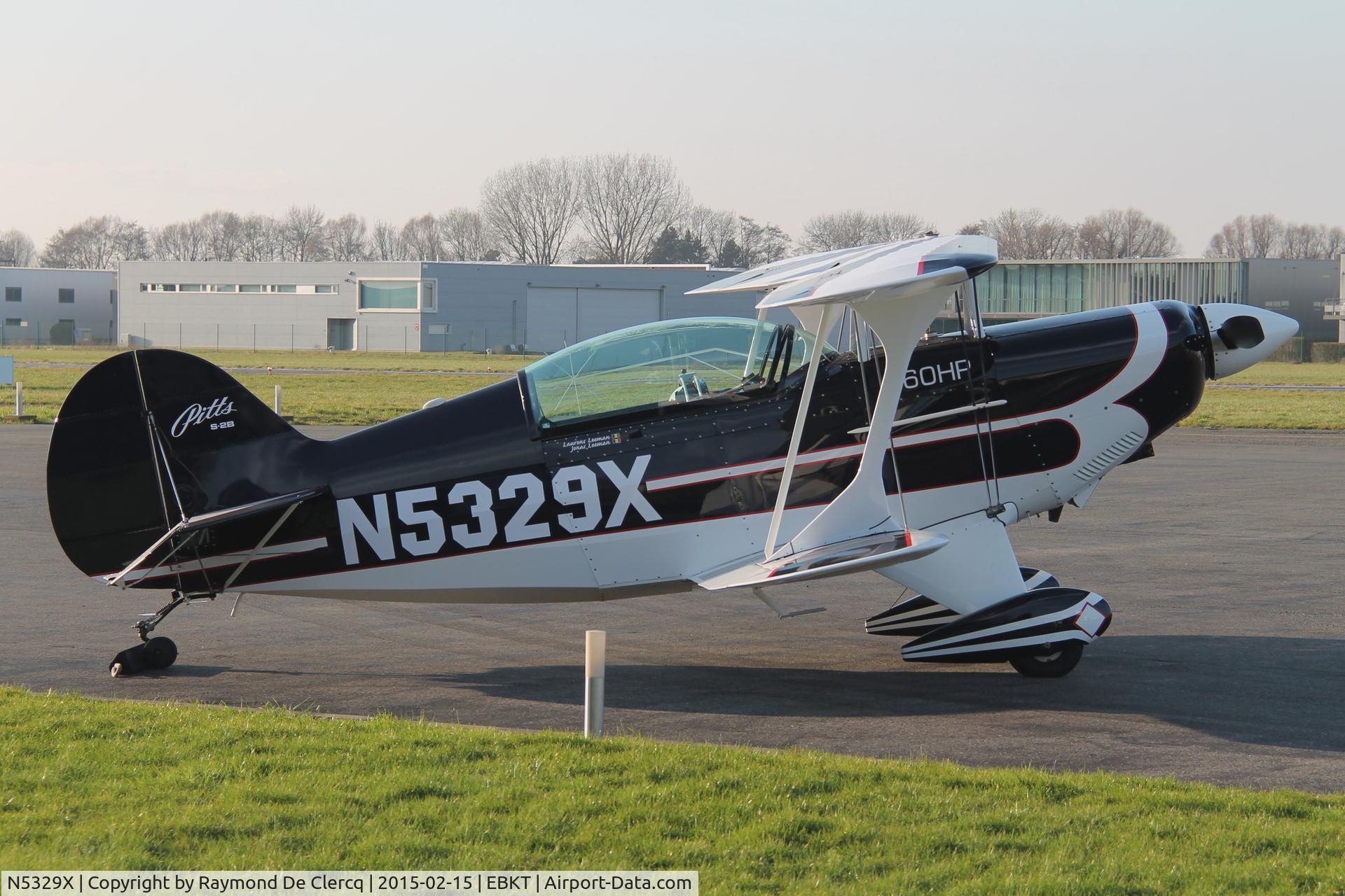 N5329X, Aerotek Pitts S-2B Special C/N 5056, New c/s for belgian owner.