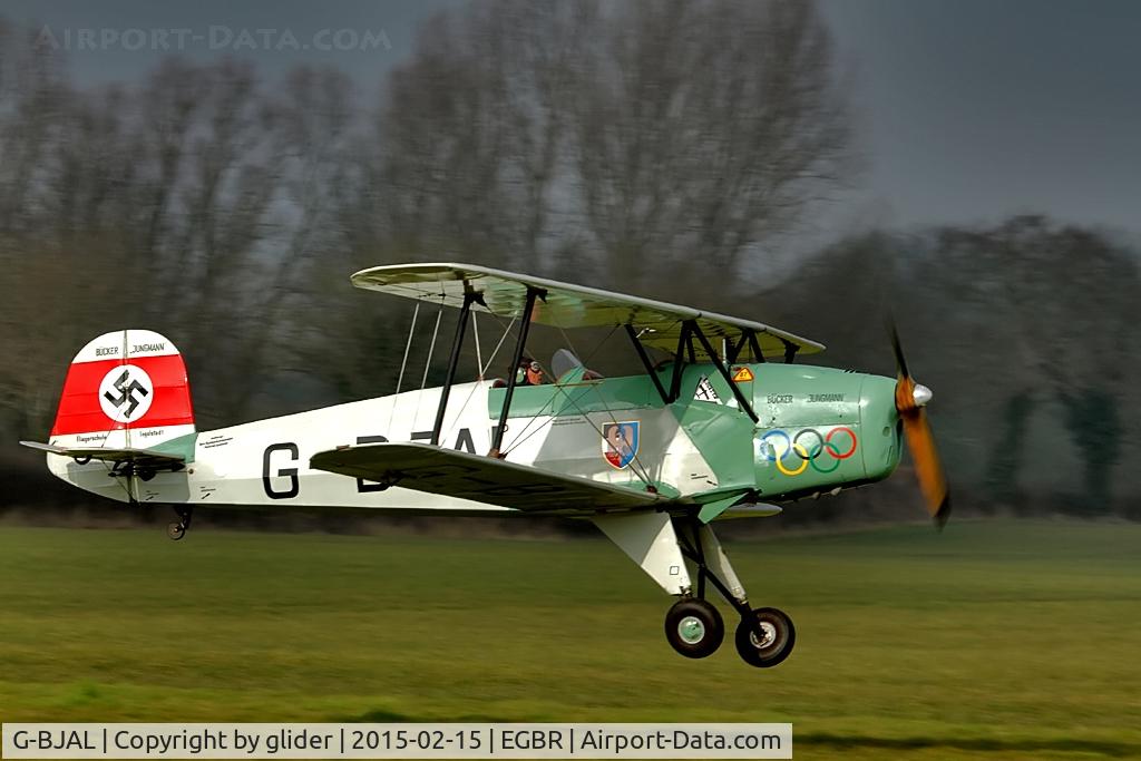 G-BJAL, 1957 Bucker 1-131E Jungmann C/N 1028, The end of a very brief sortie in the awful conditions prevailing on the day