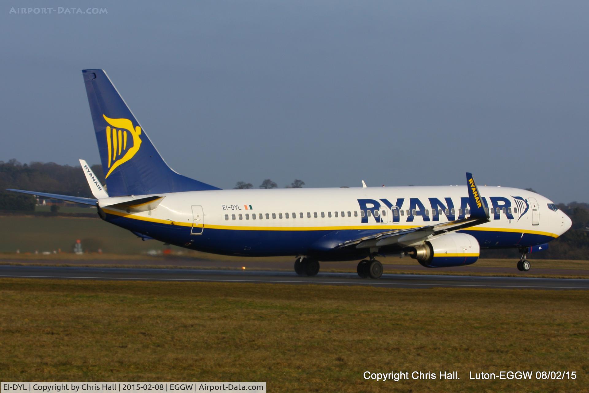 EI-DYL, 2008 Boeing 737-8AS C/N 36574, Ryanair