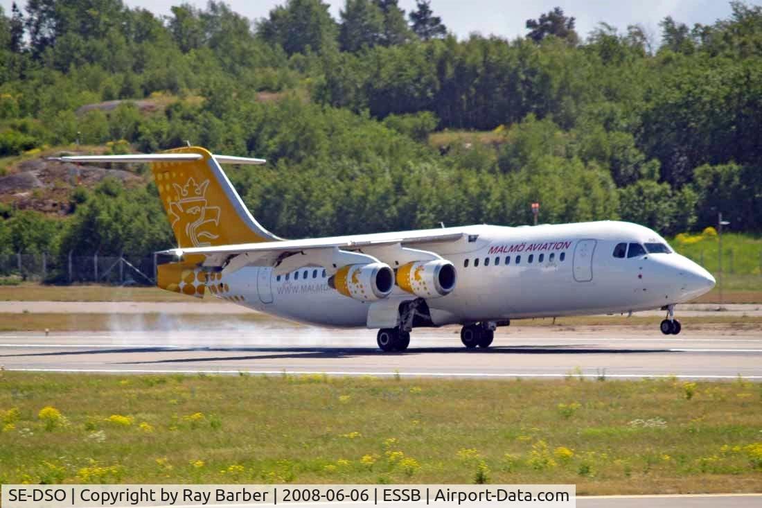 SE-DSO, 1992 British Aerospace Avro 146-RJ100A C/N E3221, BAe 146-RJ100 [E3221] (Malmo Aviation) Stockholm-Bromma~SE 06/06/2008