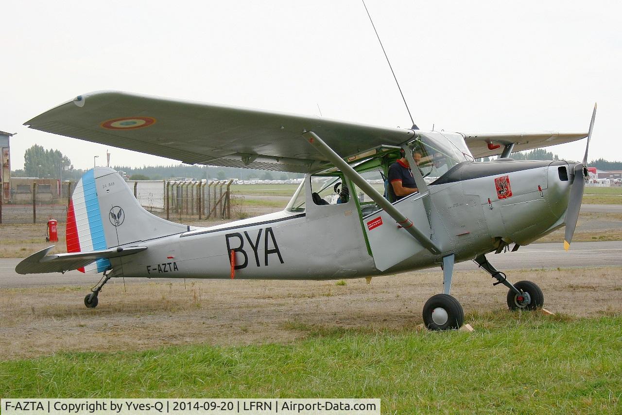 F-AZTA, 1957 Cessna O-1A Bird Dog C/N 24545, Cessna O-1A Bird Dog, Static display, Rennes-St Jacques airport (LFRN-RNS) Air show 2014